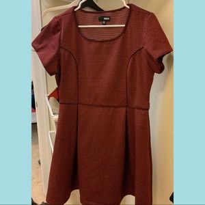 Maroon Polka Dot Dress